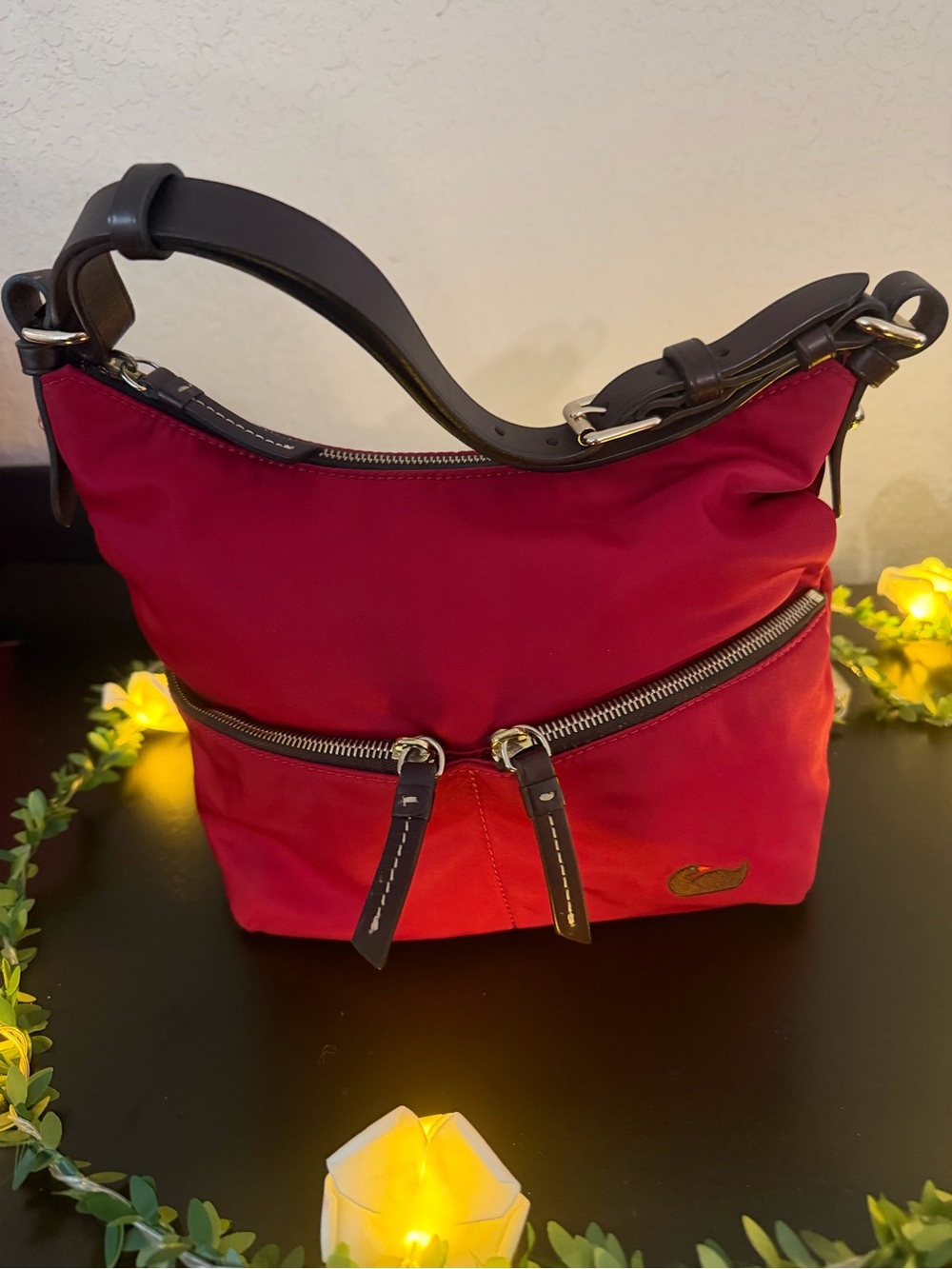 Dooney Bourke Red Shoulder Bag  - Sleek Everyday Crossbody/ Handbag